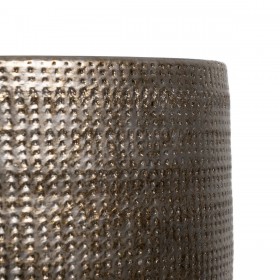 Vaso Metallizzato Ceramica 30 x 30 x 27 cm