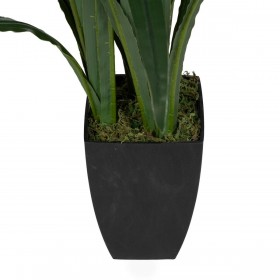 Pianta Decorativa Bambù Polietilene Ferro Cemento Tessuto 45 x 45 x 110 cm