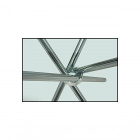 Tavolo da Pranzo Alexandra House Living Grigio Cristallo 100 x 76 x 100 cm
