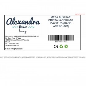 Tavolo aggiuntivo Alexandra House Living Bianco 60 x 55 x 60 cm