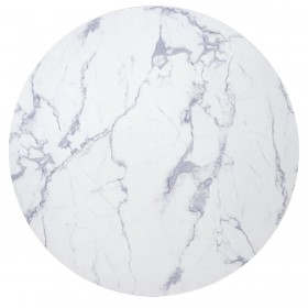 Tavolo da Pranzo Alexandra House Living Bianco Nero Metallo 120 x 75 x 120 cm