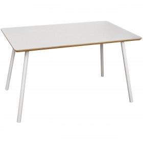 Tavolo da Pranzo Alexandra House Living Bianco Metallo 140 x 75 x 80 cm