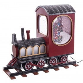 Decorazione Natalizia Rosso Treno 51 X 20 X 46 CM