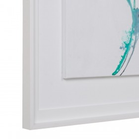 Quadro Bianco Multicolore Astratto 146 x 4 x 96 cm