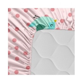 Lenzuolo con angoli HappyFriday MR FOX Multicolore Rosa 70 x 140 x 14 cm