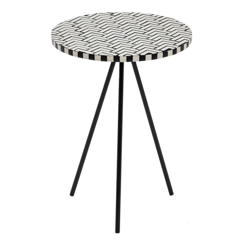 Tavolo aggiuntivo Bianco Nero 38 x 38 x 50 cm