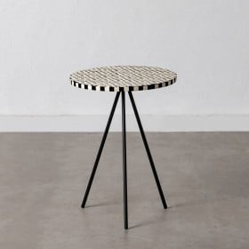 Tavolo aggiuntivo Bianco Nero 38 x 38 x 50 cm