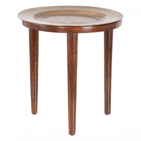 Tavolo aggiuntivo Dorato Naturale 50 x 50 x 52,5 cm