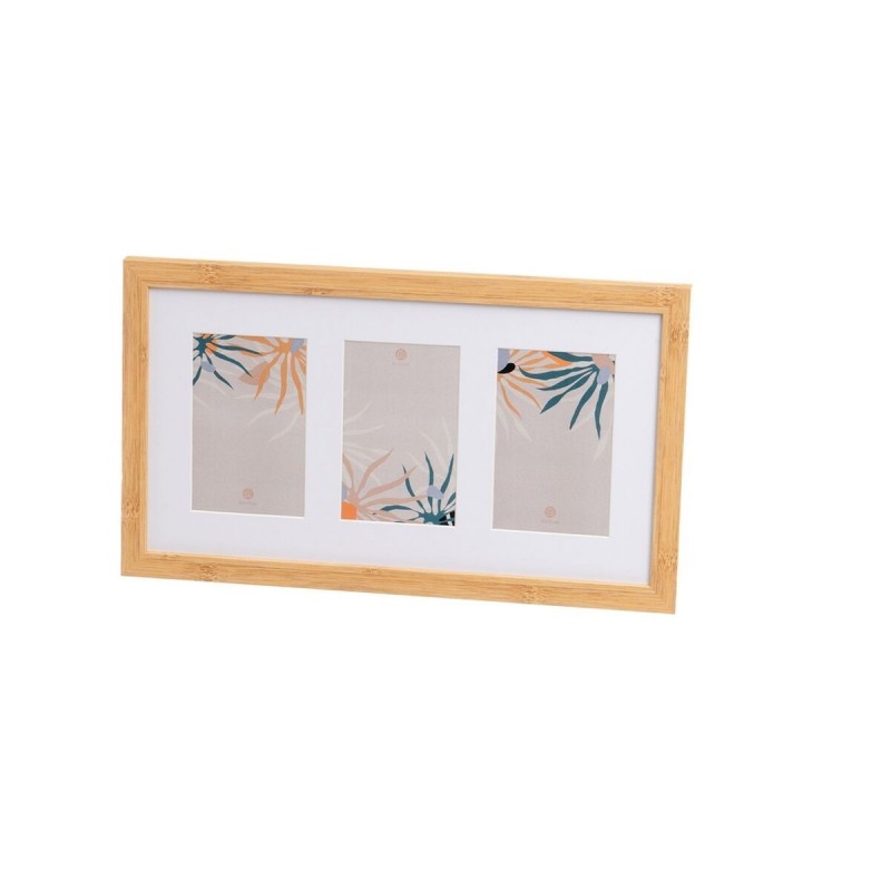 Cornice Portafoto Bianco Naturale Cristallo Legno MDF