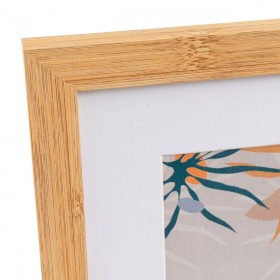 Cornice Portafoto Bianco Naturale Cristallo Legno MDF