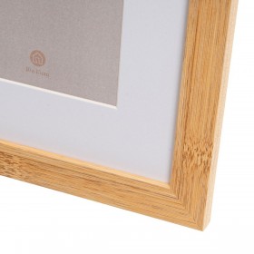 Cornice Portafoto Bianco Naturale Cristallo Legno MDF