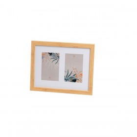 Cornice Portafoto Bianco Naturale Cristallo Legno MDF