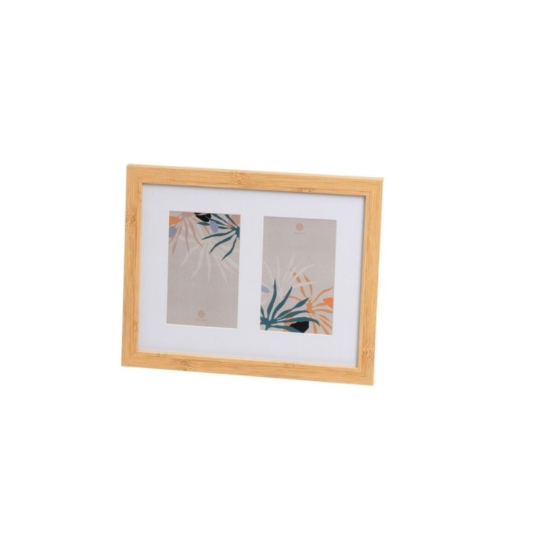Cornice Portafoto Bianco Naturale Cristallo Legno MDF