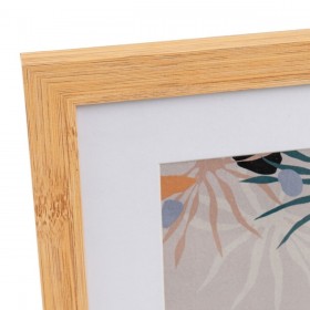 Cornice Portafoto Bianco Naturale Cristallo Legno MDF