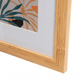 Cornice Portafoto Bianco Naturale Cristallo Legno MDF