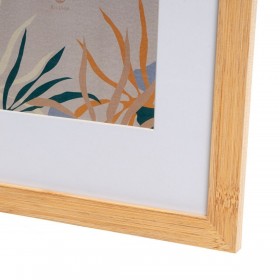 Cornice Portafoto Bianco Naturale Cristallo Legno MDF