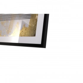 Quadro Romimex polistirene Legno MDF Astratto 50 x 70 x 3 cm