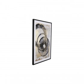 Quadro Romimex polistirene Legno MDF Astratto 50 x 70 x 3 cm