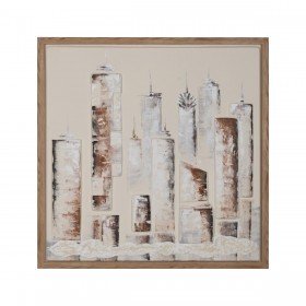 Quadro Marrone Beige 93 x 3 x 93 cm