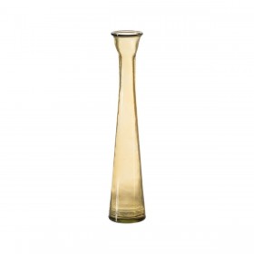 Vaso Giallo vetro riciclato 8,2 x 8,2 x 40 cm