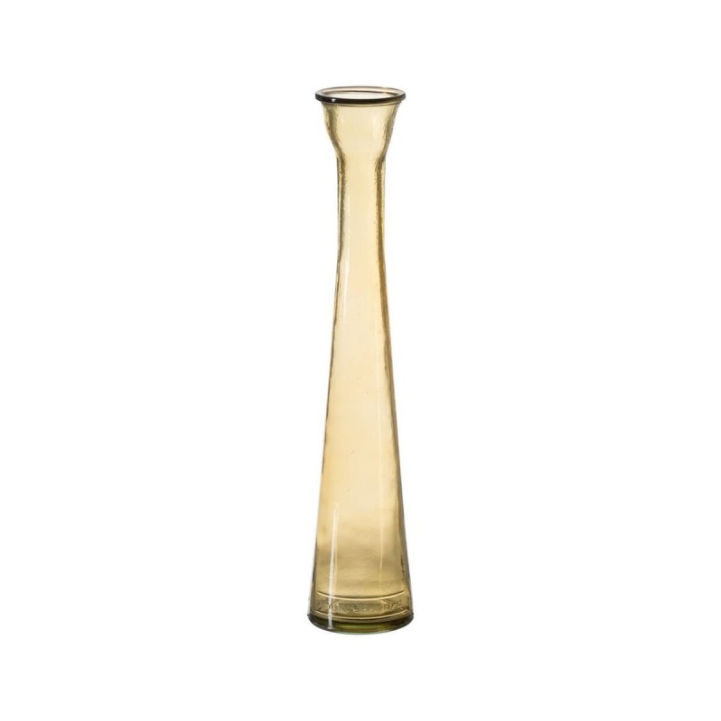 Vaso Giallo vetro riciclato 8,2 x 8,2 x 40 cm