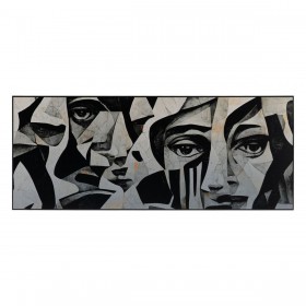 Quadro Bianco Nero 125 x 3 x 50 cm