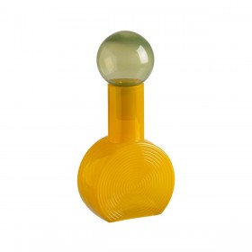 Statua Decorativa Giallo Verde Bottiglia 15,8 x 15,8 x 33,5 cm