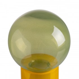 Statua Decorativa Giallo Verde Bottiglia 15,8 x 15,8 x 33,5 cm