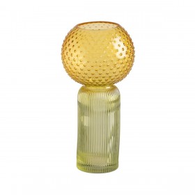 Vaso Giallo Verde Cristallo