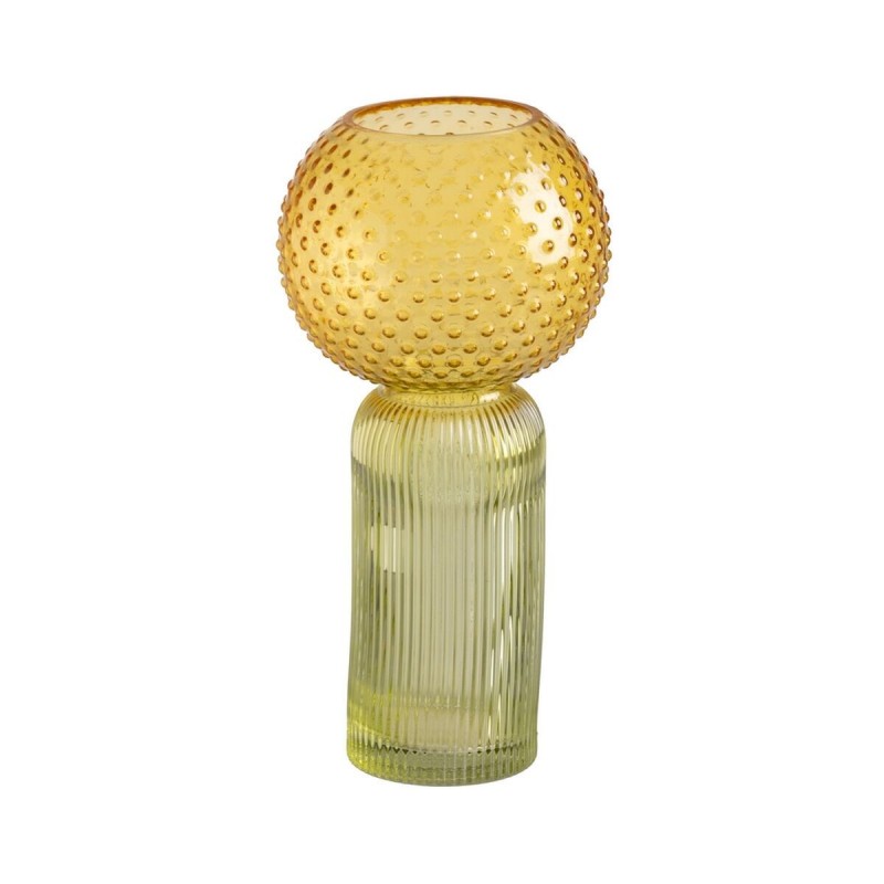 Vaso Giallo Verde Cristallo
