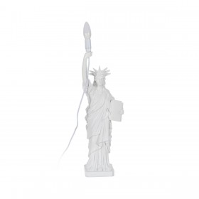 Lampada da tavolo Bianco Resina 40 W 18,5 x 17 x 57 cm