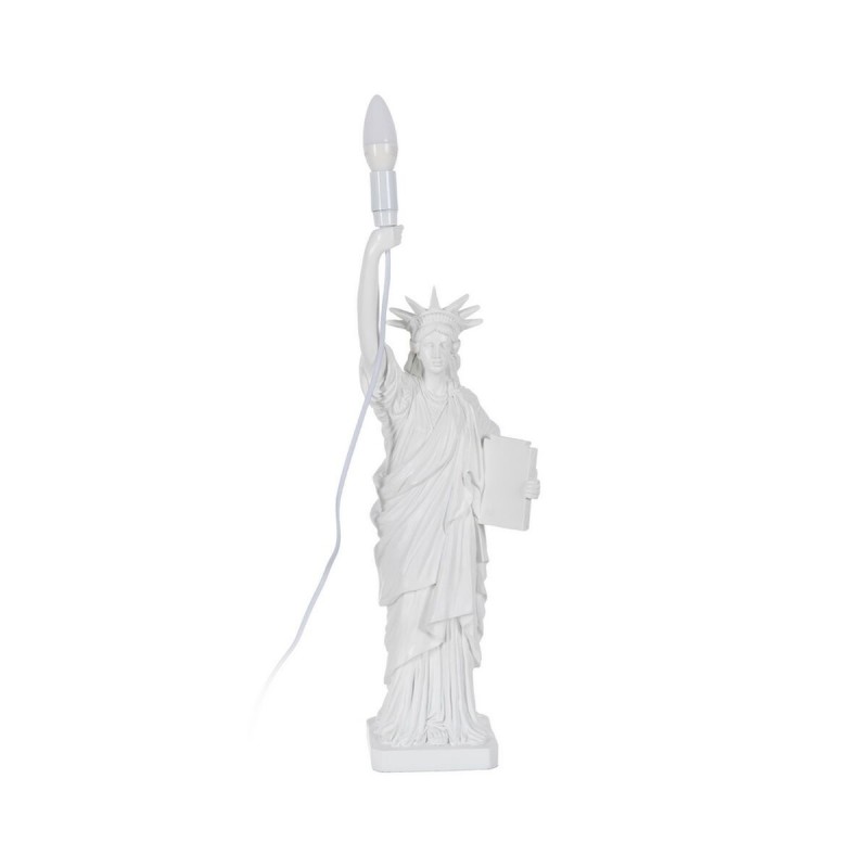Lampada da tavolo Bianco Resina 40 W 18,5 x 17 x 57 cm