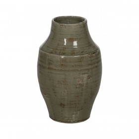 Vaso Verde Ceramica 26,5 x 26,5 x 41 cm