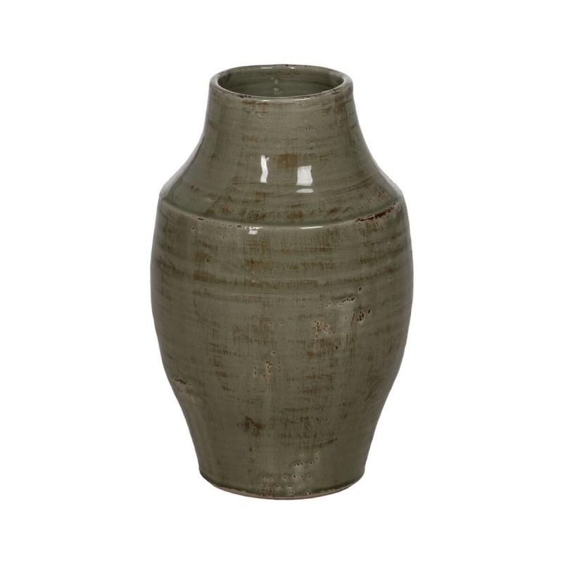 Vaso Verde Ceramica 26,5 x 26,5 x 41 cm