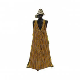 Quadro Giallo Grigio Africana 90 x 3,5 x 120 cm