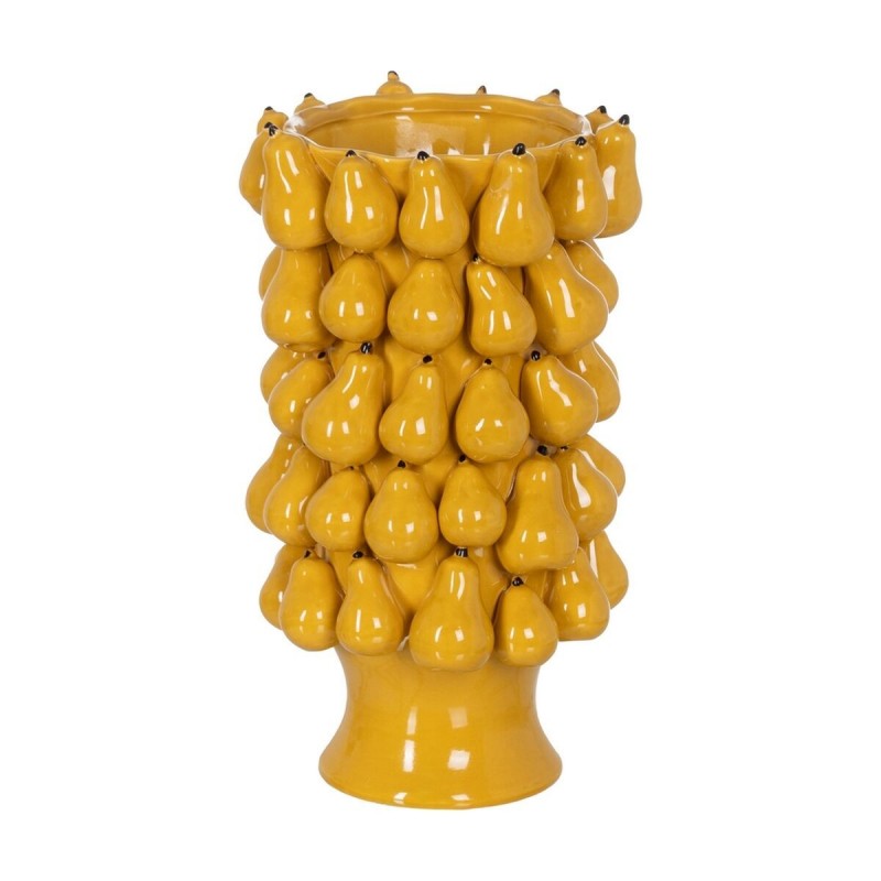 Vaso Giallo Ceramica 23,5 x 23,5 x 40 cm
