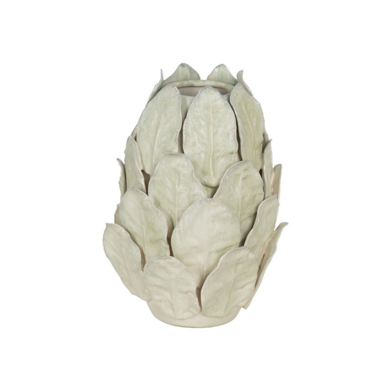 Vaso Verde Ceramica Fogli 17,5 x 17,5 x 25,5 cm