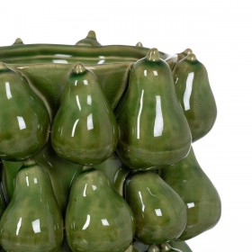 Vaso Verde Ceramica Pesci 22 x 22 x 31,5 cm