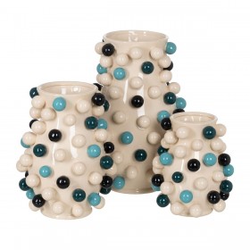 Vaso Multicolore Ceramica 31,5 x 31,5 x 43 cm