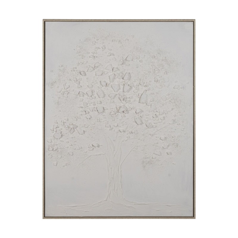 Quadro Bianco Crema Astratto 90 x 4 x 120 cm