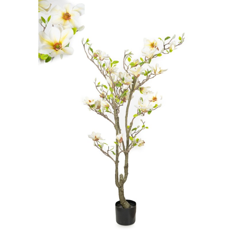 Fiori Decorativi Romimex Bianco Magnolia 70 x 150 x 60 cm