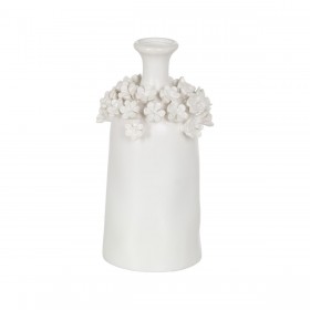 Vaso Bianco Ceramica 15 x 15 x 31 cm