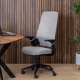 Sedia da Ufficio Nero Grigio 67,5 x 62 x 114,5 cm