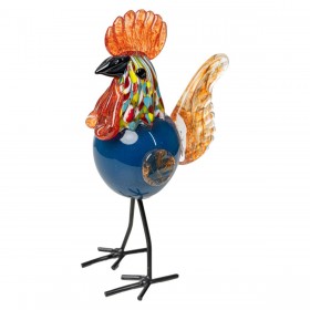 Statua Decorativa Romimex Vetro Gallo