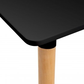 Tavolo Nero Naturale 120 x 80 x 75 cm