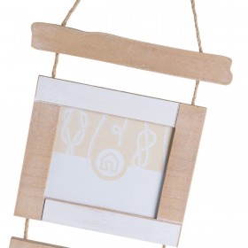 Cornice Portafoto Bianco Naturale Legno MDF