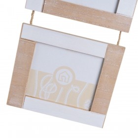 Cornice Portafoto Bianco Naturale Legno MDF