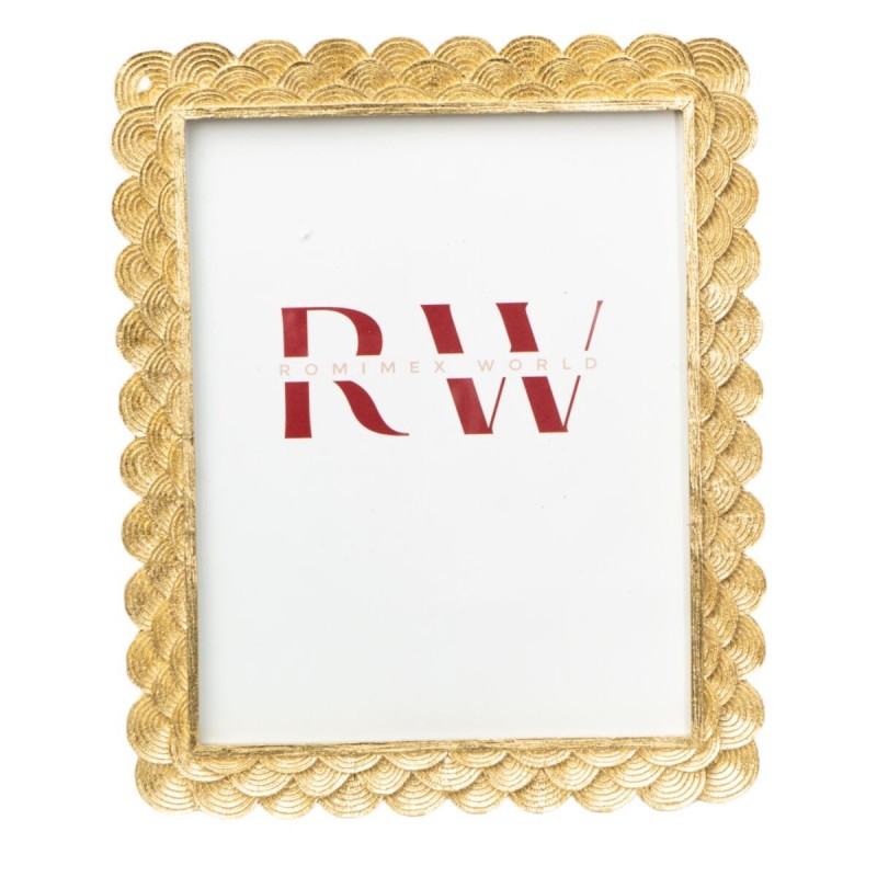 Cornice Portafoto Romimex Dorato Resina 20 x 25 x 2 cm