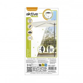 Ombrellone Aktive 300 x 245 x 200 cm Alluminio Crema