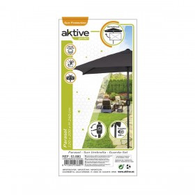 Ombrellone Aktive 200 x 235 x 120 cm Antracite Alluminio
